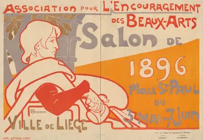 L'Association pour l'encouragement des Beaux-Arts. Salon de 1896 à Liège by Эмиль Беркманс, 1896 — digital art print download