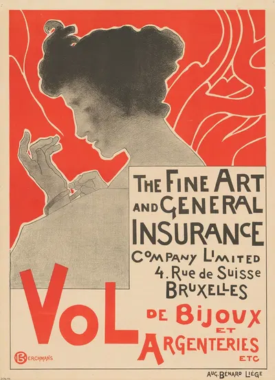 The Fine Art and General Insurance Company Limited. Bijoux et Argenteries by Émile Berchmans, 1896 — digital art print…