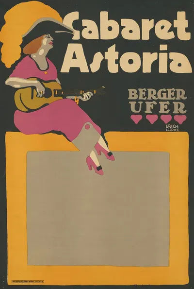 Cabaret Astoria. Berger Ufer by Erich Lüdke, 1912 — digital art print download