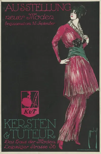 Ausstellung neuer Moden; Kersten und Tuteur by Ernst Deutsch, 1912 — digital art print download