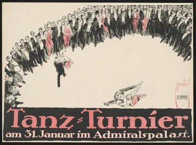 Tanzturnier im Admiralspalast by Ernst Deutsch, 1912 - 1914 — digital art print download