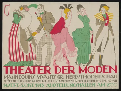Theater der Moden by Ernst Deutsch, 1913 — digital art print download