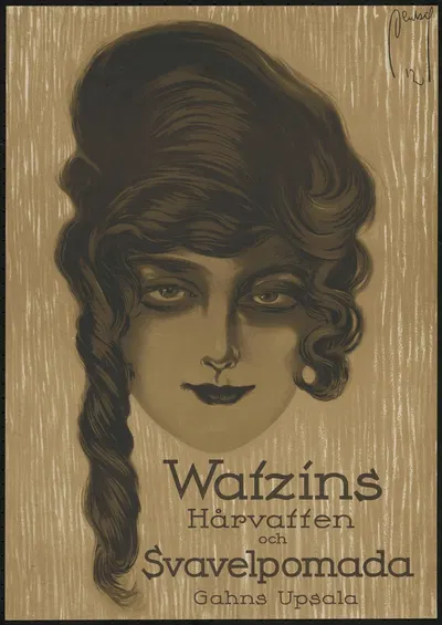 Watzins Haarwasser und Schwefelpomade by Ernst Deutsch, 1912 — digital art print download
