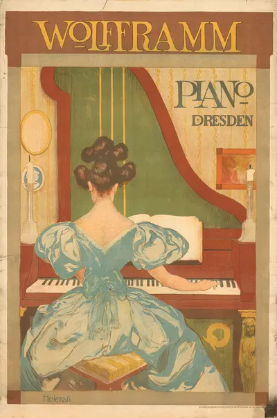 Wolfframm Piano Dresden by Эрнст Хайлеманн — digital art print download