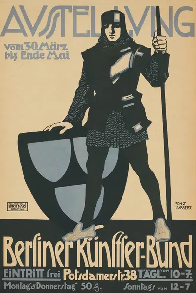 Ausstellung Berliner Künstlerbund. Potsdamer Straße 38 by Ernst Lübbert, 1911 - 1912 — digital art print download
