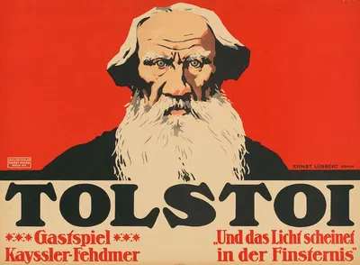 Tolstoi. Gastspiel Kayssler-Fehdmer by Ernst Lübbert, 1911 — digital art print download