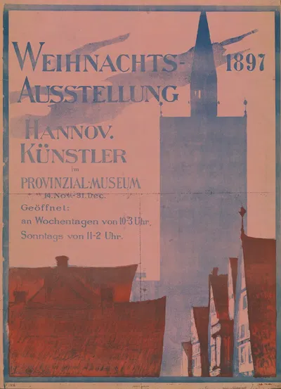 Weihnachts-Ausstellung 1897. Hannoveraner Künstler im Provinzial-Museum by Эрнст Опплер, 1897 — digital art print download