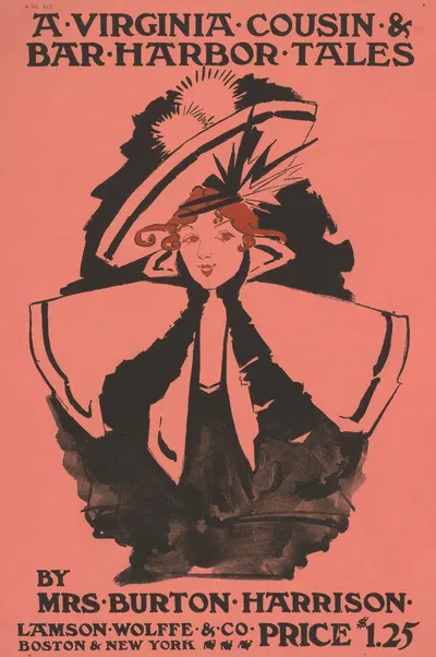 A Virginia Cousin & Bar Harbor Tales by Ethel Reed, 1895 — digital art print download