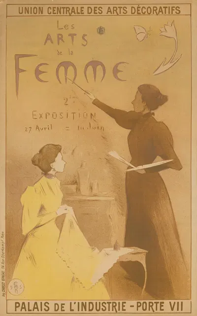 Les Arts de la Femme. 2ème Exposition des Arts Decoratifs Palais de l'Industrie by Этьен Моро-Нелатон, 1895 — digital art…