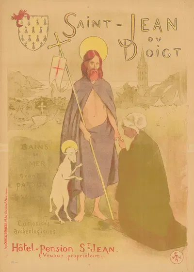 Saint Jean du Doigt. Hôtel-Pension St. Jean by Этьен Моро-Нелатон, 1894 — digital art print download