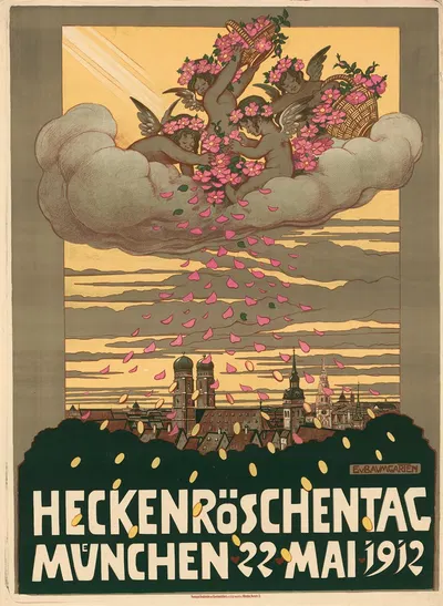 Heckenröschentag. München 22. Mai 1912 by Eugen von Baumgarten, 1912 — digital art print download