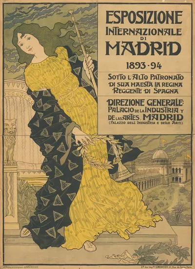 Esposizione Internazionale di Madrid 1893-1894 by Eugène Grasset, 1893 - 1894 — digital art print download