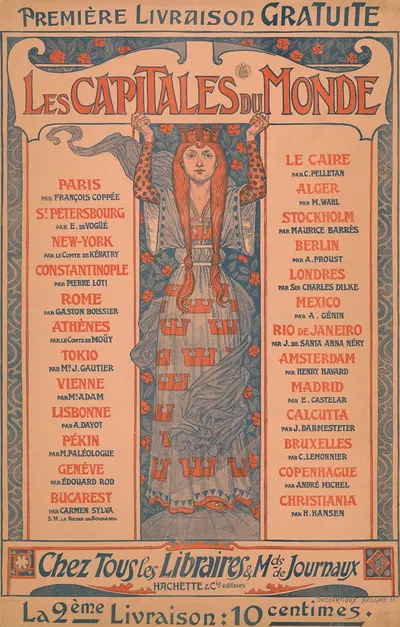 Les Capitales du Monde. Hachette & Cie. editeurs by Eugène Grasset, 1890 - 1891 — digital art print download