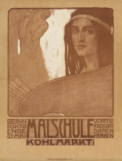 Malschule Kohlmarkt by Фердинанд Круис, 1910 — digital art print download