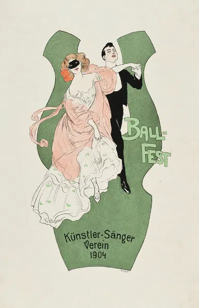 Ball-Fest. Künstler-Sänger Verein 1904 by Фердинанд Фрайхерр фон Резницек, 1904 — digital art print download