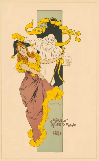 Kostümball Künstler-Sänger-Verein 1896 by Ferdinand Freiherr von Reznicek, 1896 — digital art print download