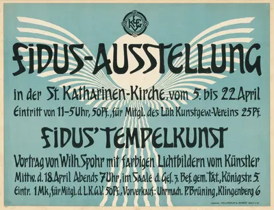 Fidus-Ausstellung in der St. Katharinen-Kirche by Хуго Хёппенер, 1903 — digital art print download