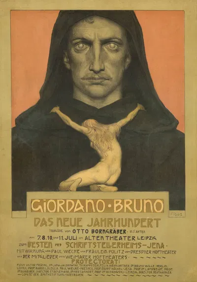 Giordano Bruno, Tragödie von Otto Borngräber by Хуго Хёппенер, 1902 — digital art print download