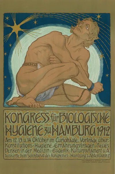 Kongress für biologische Hygiene zu Hamburg 1912 by Хуго Хёппенер, 1912 — digital art print download