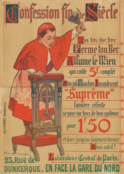 Confession Fin de Siècle. Suprême lumière céleste by Фирмин Буйссе, 1896 — digital art print download