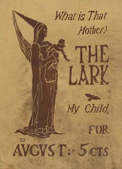 What is That Mother; The Lark My Child by Florence Lundborg, 1895 — digital art print download