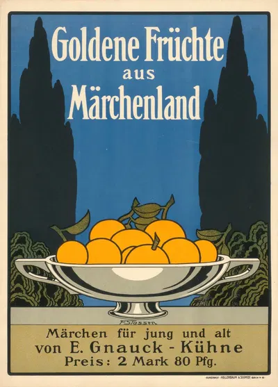 Goldene Früchte aus dem Märchenland. Märchen von E. Gnauck-Kühne by Франц Штасен, 1904 — digital art print download