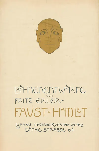 Bühnenentwürfe von Fritz Erler – Faust u Hamlet. Brakls Moderne Kunsthandlung by Фриц Эрлер, 1909 — digital art print…