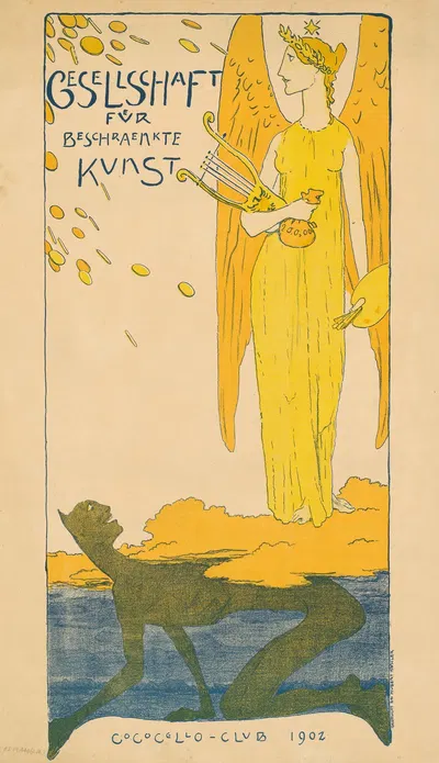 Gesellschaft für beschränkte Kunst Cococello Club 1902 by Фриц Эрлер, 1902 — digital art print download