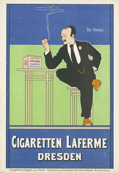 Cigaretten Laferme by Fritz Rehm, 1896 — digital art print download