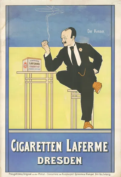 Cigaretten Laferme by Fritz Rehm, 1896 — digital art print download