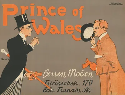 Prince of Wales. Herrenmoden by Фриц Румпф, 1910 - 1913 — digital art print download
