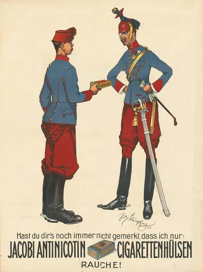 Jacobi Antinicotin Cigarettenhülsen by Фриц Шёнпфлуг, 1911 — digital art print download
