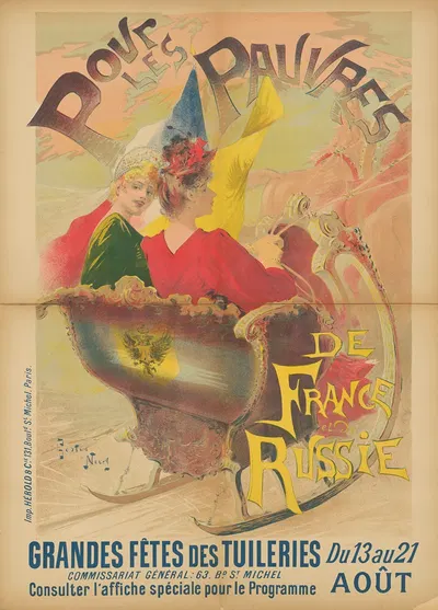 Pour les Pauvres. De France et de Russie by Гастон Нури, 1892 — digital art print download