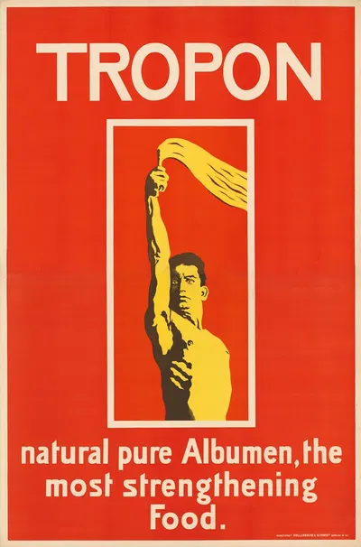 Tropon. natural pure Albumen, the most strengthening Food by Georg Einbeck, 1898 — digital art print download