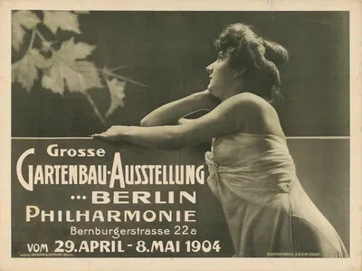 Grosse Gartenbau-Ausstellung Berlin by Giesecke und Devrient, 1904 — digital art print download