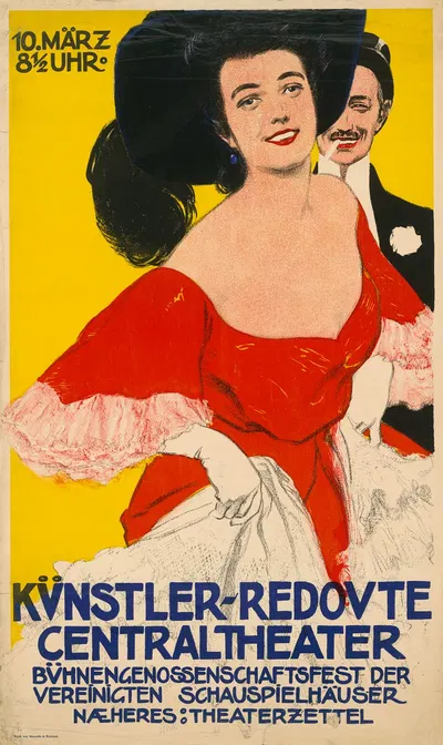 Künstler-Redoute Centraltheater by Giesecke und Devrient, 1903 — digital art print download