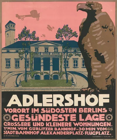Adlershof Vorort im Südosten Berlins Gesündeste Lage Grössere und kleinere Wohnungen by Gottfried Kirchbach, 1910 — digital…