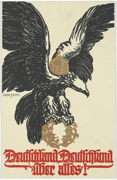 Deutschland, Deutschland über alles! by Gustav Feith, 1915 — digital art print download