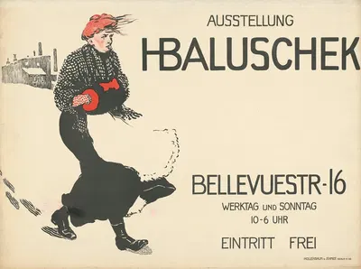Ausstellung Hans Baluschek. Bellevuestraße 16 Berlin by Ганс Балушек, 1900 - 1909 — digital art print download