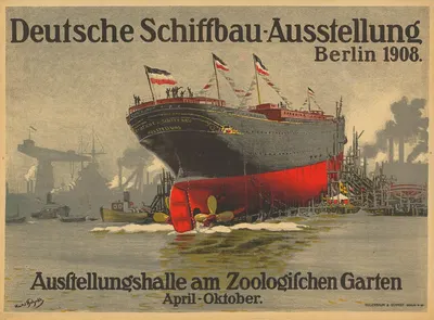 Deutsche Schiffbau-Ausstellung Berlin 1908 by Ханс Бохрдт, 1908 — digital art print download