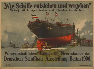 Wie Schiffe entstehen und vergehen by Ханс Бохрдт, 1908 — digital art print download