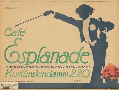 Café Esplanade. Kurfürstendamm 220 by Hans Lindenstaedt, 1912 — digital art print download