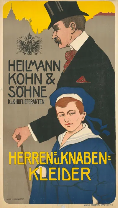 Heilmann Kohn & Söhne. Herren- und Knaben-Kleidung by Hans Lindenstaedt, 1900 - 1904 — digital art print download