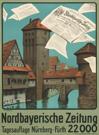 Nordbayrische Zeitung by Hans Lindenstaedt, 1895 - 1904 — digital art print download