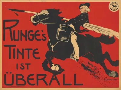 Runges Tinte ist überall by Hans Lindenstaedt, 1899 — digital art print download