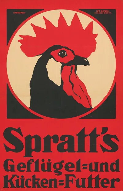 Spratts Geflügel- und Kücken-Futter by Hans Lindenstaedt, 1906 — digital art print download