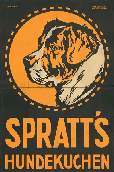 Spratts Hundekuchen by Hans Lindenstaedt, 1906 — digital art print download