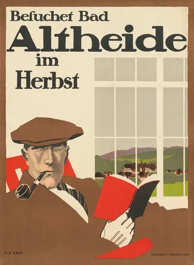 Besuchet Bad Altheide im Herbst by Ханс Руди Эрдв, 1913 — digital art print download