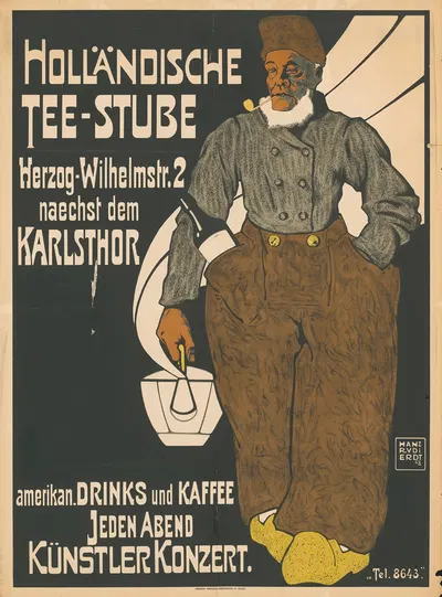 Holländische Teestube Karlsthor by Ханс Руди Эрдв, 1908 — digital art print download