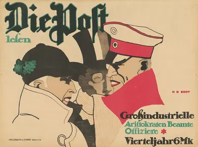 Die Post lesen by Ханс Руди Эрдв, 1913 — digital art print download